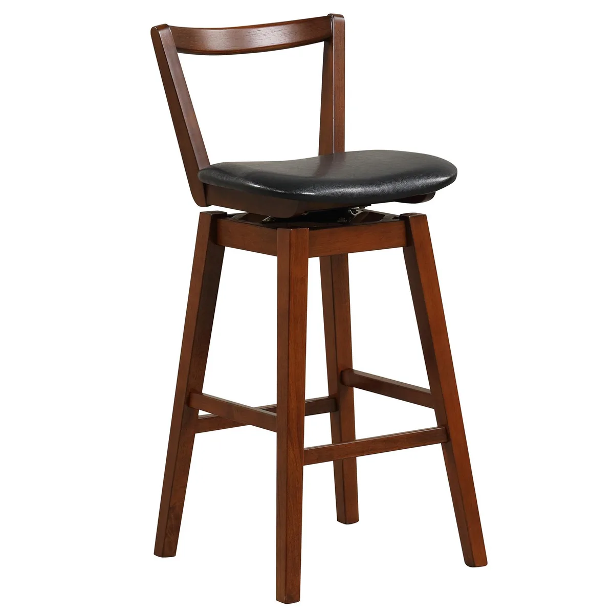 SlickBlue SlickBlue Swivel PU Leather Barstool 30.5 in Seat Height — product photo