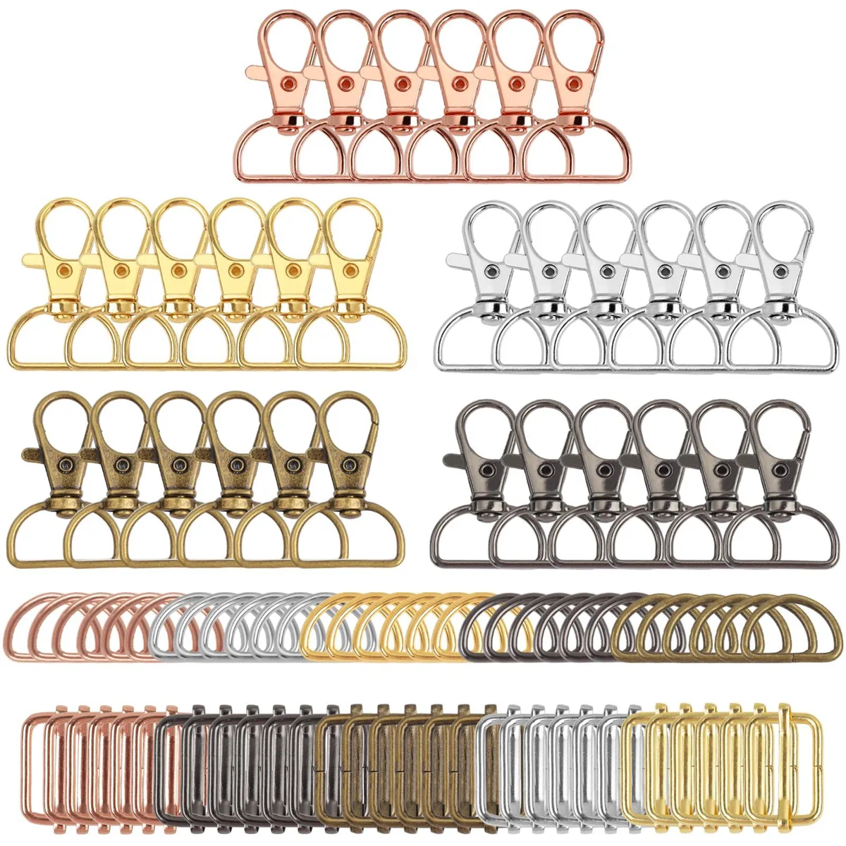  HXSEMAYIG Buckles 30 pcs 1 Inch Zinc Colour mixture — product photo