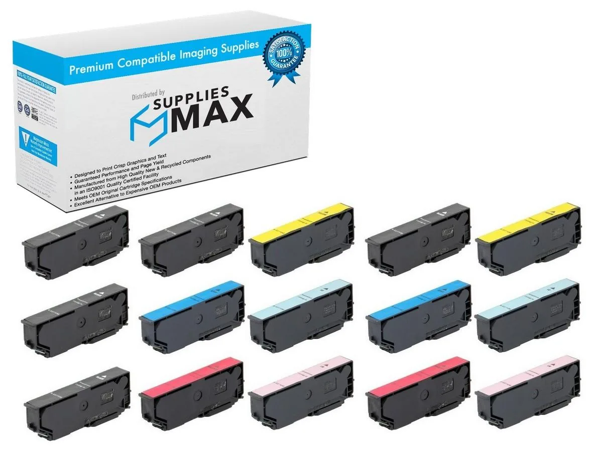 SuppliesMax SuppliesMax T277XL120-5B2CS High Yield Inkjet Combo Pack (5 BK, 2 C/M/Y/LC/LM) — product photo