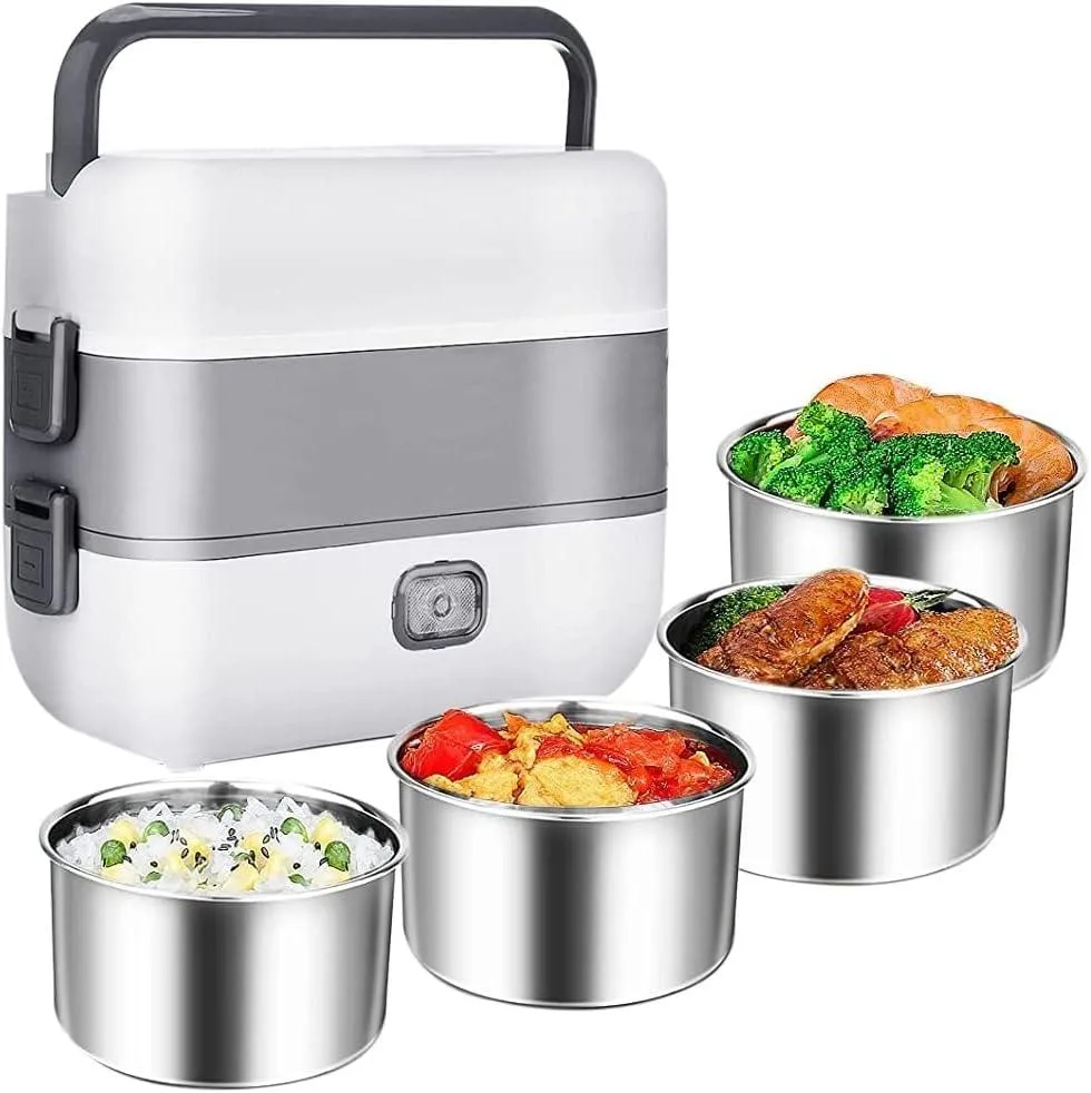 DNBeffulgent DNBeffulgent Mini Lunch Box 2L 200W 4-Tier Rice Cooker — product photo