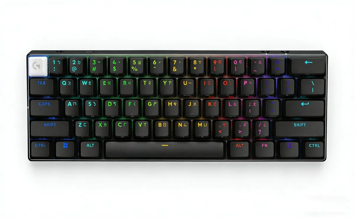 Logitech Logitech G PRO X 60 Black GX Optical Tactile gaming keyboard — product photo