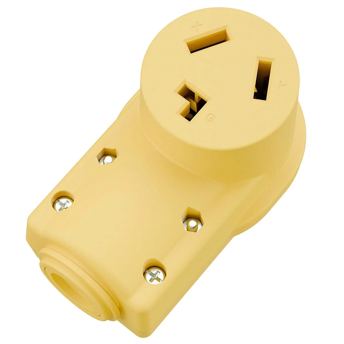 LORDWORLD LORDWORLD NEMA 10-30R 30A 125/250V Female Connector Yellow — product photo