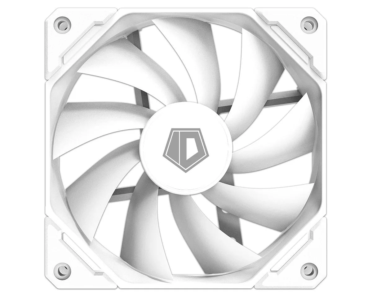 Corn Electronics Corn Electronics 120mm PWM Case Fan White Non-LED 3-Pack — product photo
