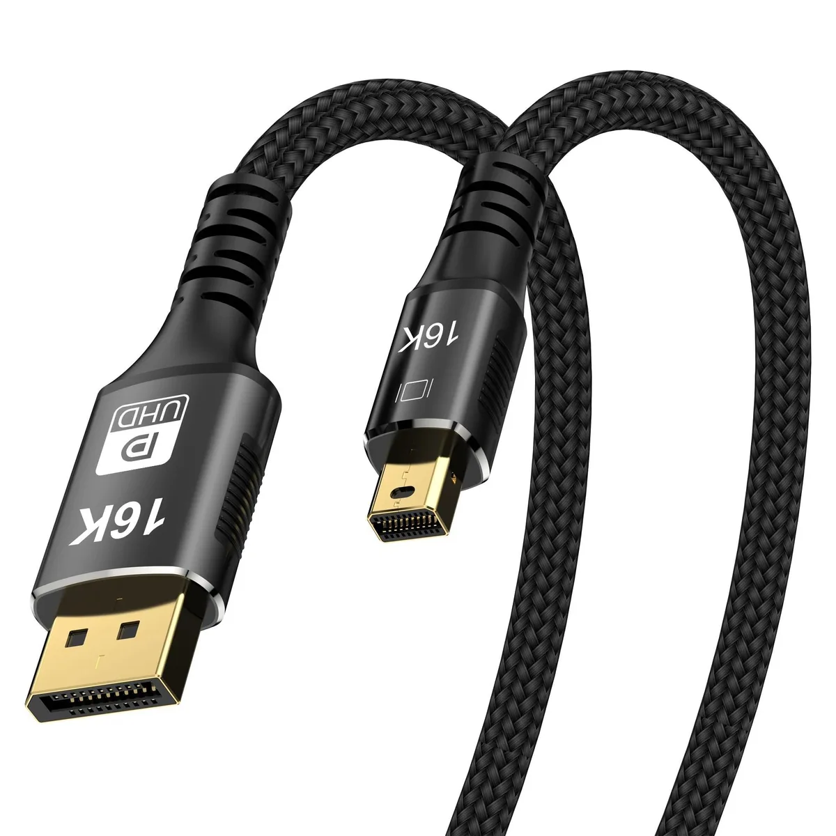 WRIARICH WRIARICH TJ-TDP16K 3.3 ft mini displayport cable 16K@60Hz 8K@120Hz 4K@240Hz DP 2.1 — product photo