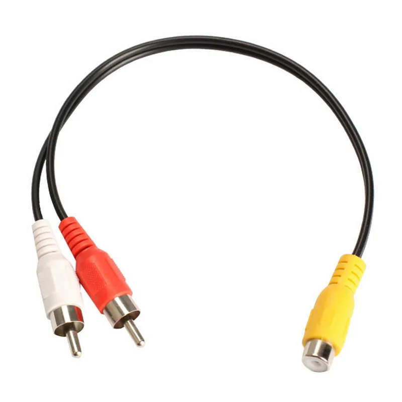 TeKit TeKit RCA Female to 2 Male Y Splitter 1ft Black — product photo