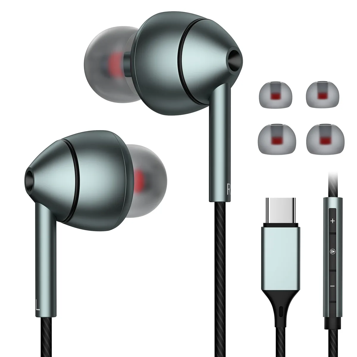No Sew No Sew MAXAUX-1 USB-C In-Ear Earbuds Black 10mm 32Ω 98dB — product photo