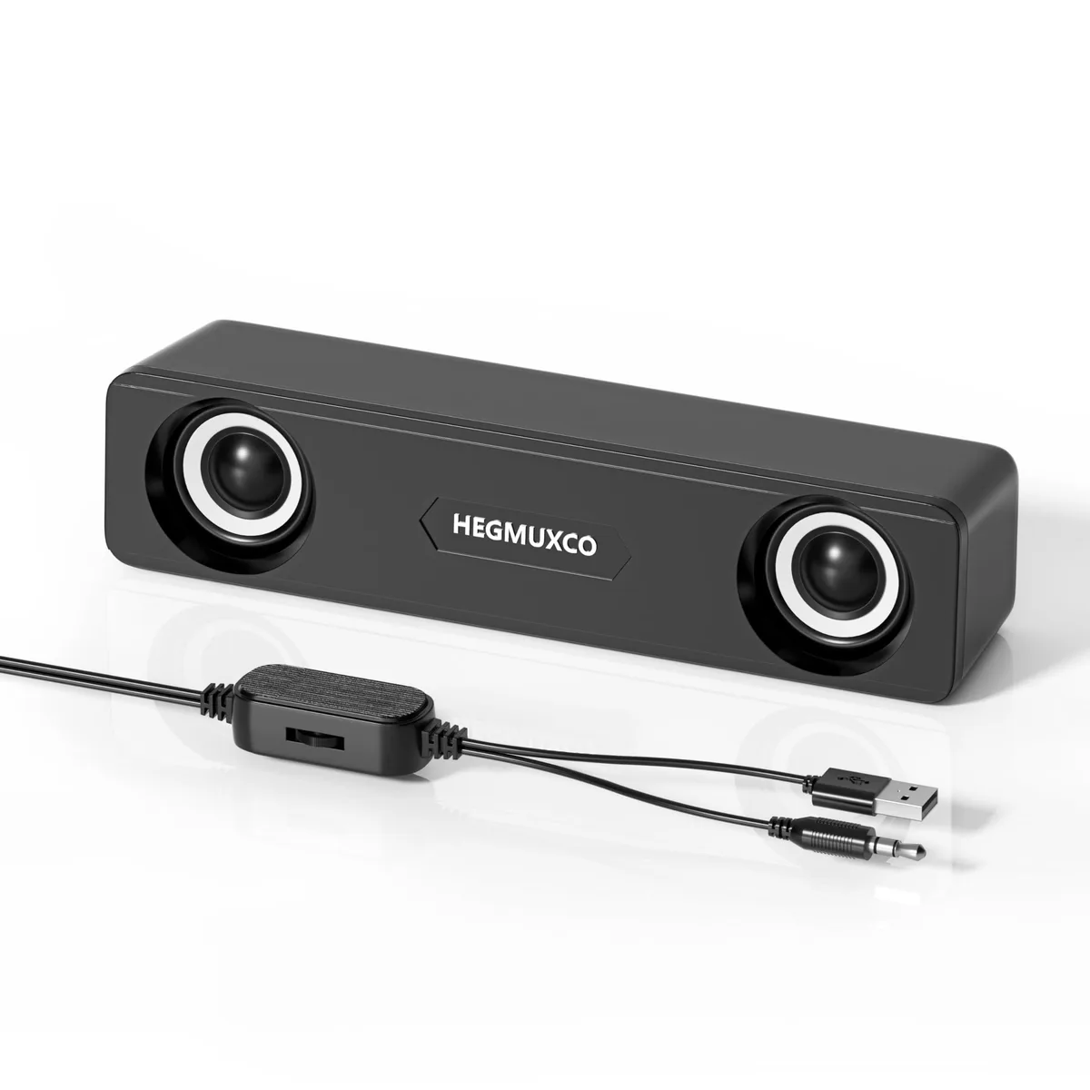  HEGMUXCO HM10 10W USB Soundbar 3.5mm Black — product photo