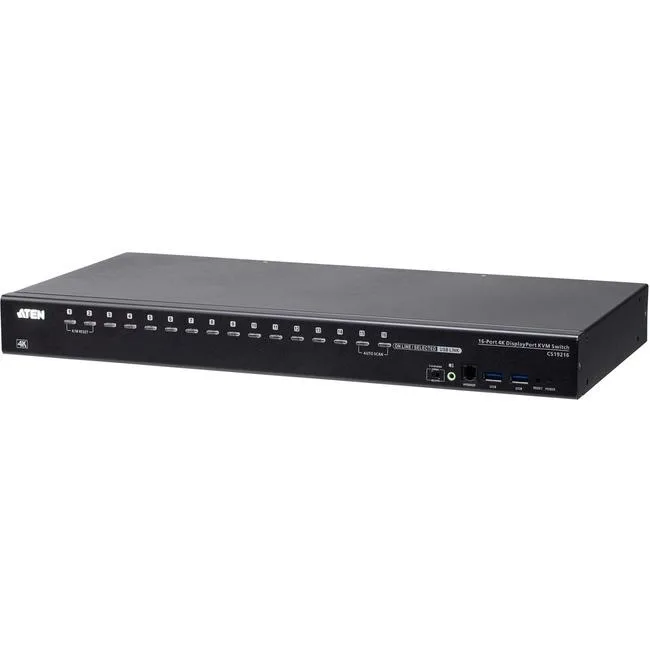 ATEN TECHNOLOGIES ATEN TECHNOLOGIES CS19216 16-Port USB 3.0 4K DisplayPort KVM Switch — product photo