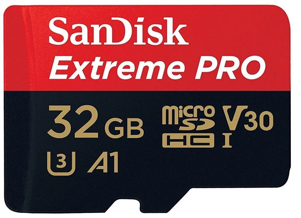 SanDisk SanDisk Extreme PRO 32GB microSDHC UHS-I U3 A1 V30 100MB/s with adapter — product photo