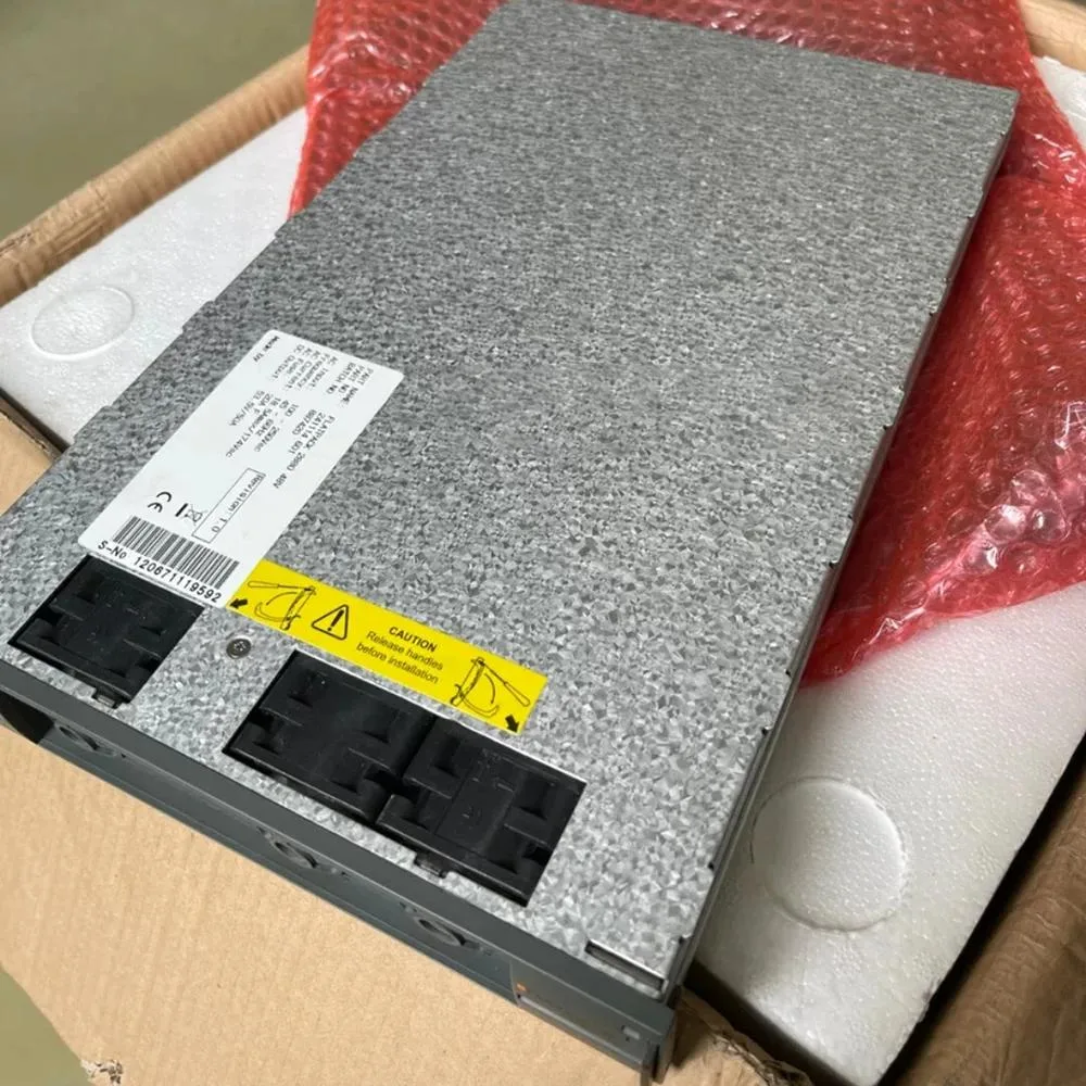 Rectangular silver ATX power supply unit with label showing 48V 2880W