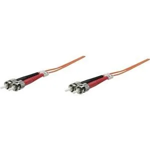 Intellinet Network Solutions Intellinet Network Solutions Duplex Multimode ST/ST 62.5/125 OM1 2.0 m Orange fibre optic cable — product photo
