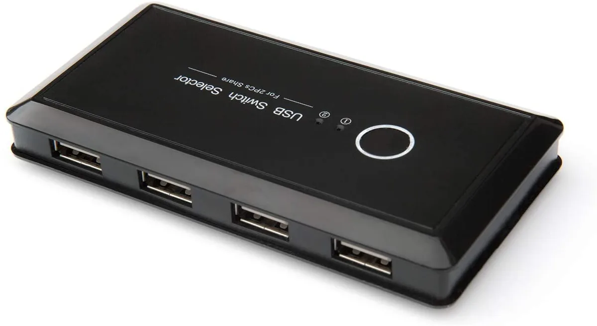 Jansicotek Jansicotek USB 2.0 KVM Switch 2 Computers 4 Ports — product photo