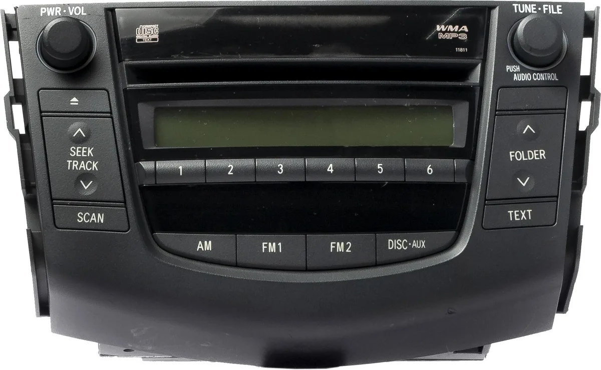 1 Factory Radio 1 Factory Radio 86120-42160 AM FM CD Receiver 2006-08 RAV4 Face 11811 — product photo