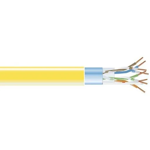 Black Box Corporation Black Box EVNSL0504A-1000 CAT5e 350-MHz Solid Bulk Cable 1000 ft Yellow F/UTP — product photo