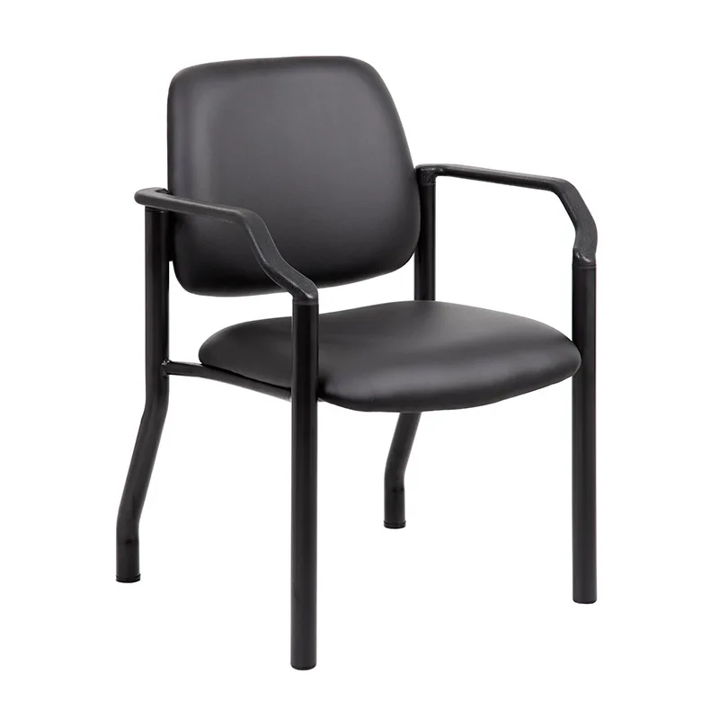 BOSS Office Products BOSS Office Products B9591AM-BK Antimicrobial Guest Chair 300 lb — product photo