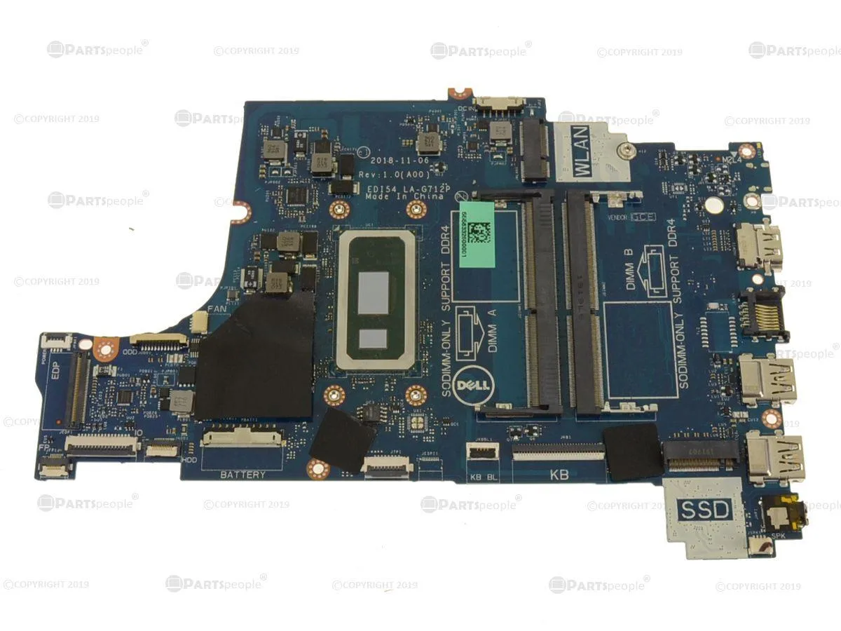 DELL DELL Inspiron 3580 3583 3780 Motherboard TWYDT i3-8145U 2.1GHz — product photo