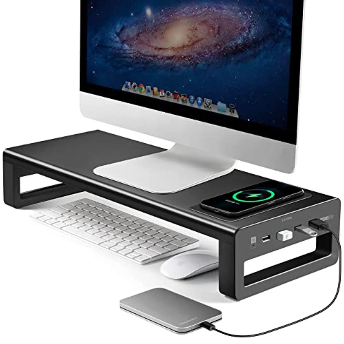 Vaydeer Vaydeer ZG603 monitor accessory 15W wireless 4×USB 3.0 27″ 66 lb 3.5″ clearance — product photo