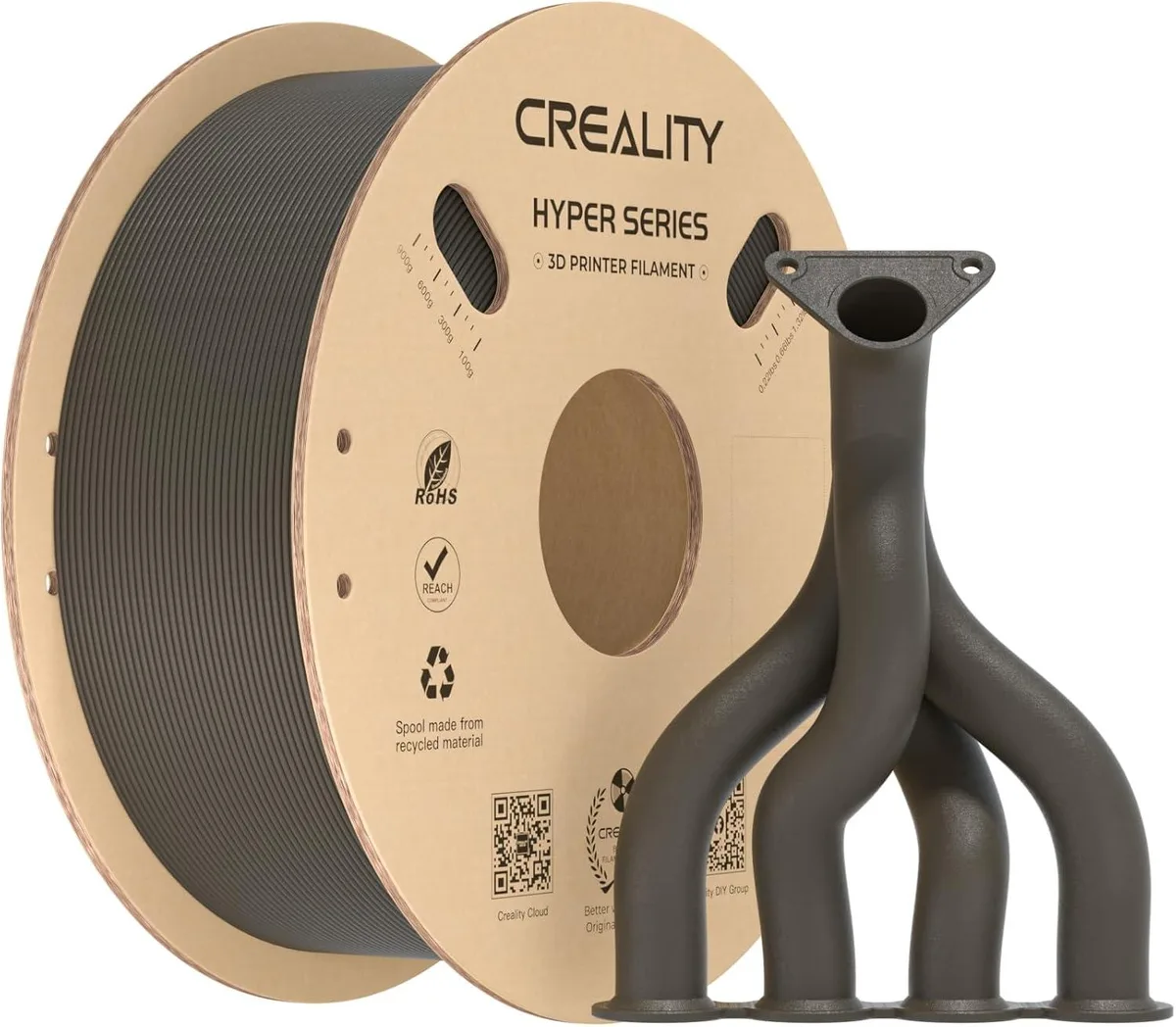 Creality Creality Carbon Fiber Filament 1.75mm Greyish Yellow 1kg Spool 3301060017 — product photo