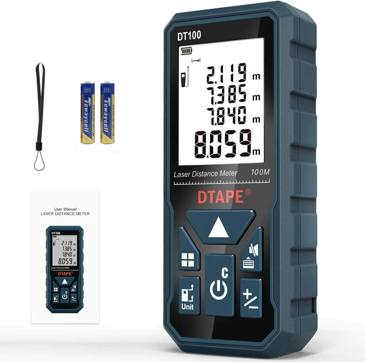 Corn Electronics Corn Electronics DT100 Laser Tape Measure 328ft measurement tool — product photo