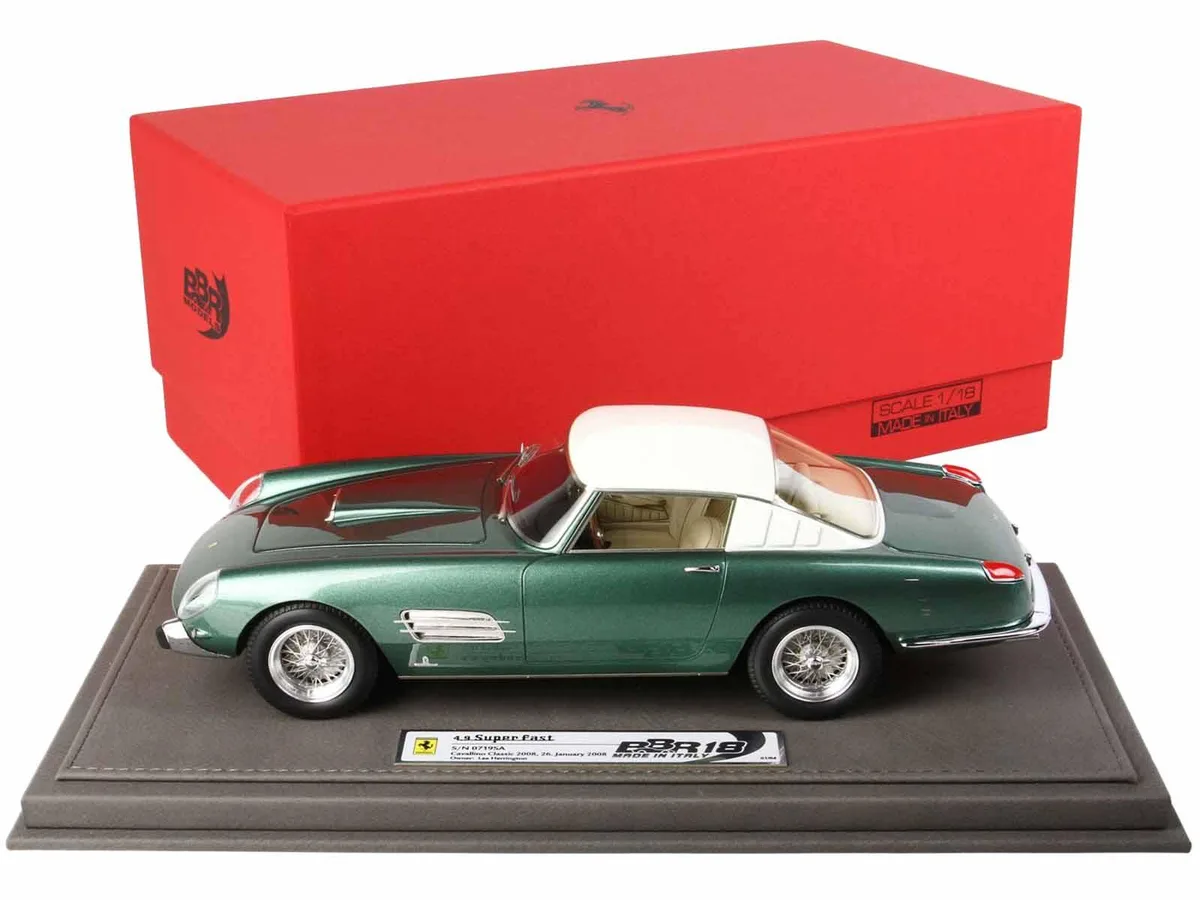 BBR BBR Ferrari Superfast 4.9 1/18 Green/White Cavallino Ltd 64 — product photo
