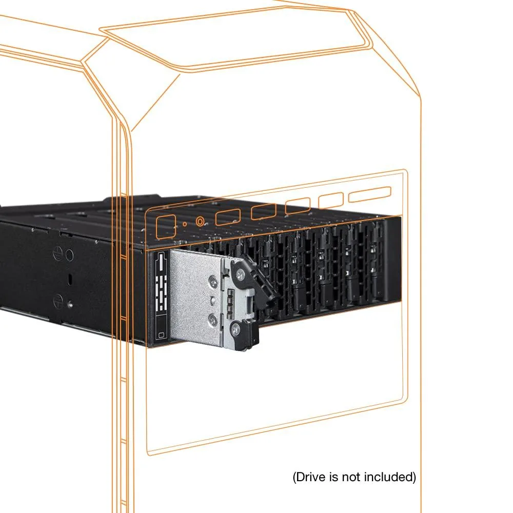 LORDWORLD LORDWORLD 8 Bay M.2 NVMe PCIe 4.0 Mobile Rack 5.25" 8x OCuLink SFF-8612 — product photo