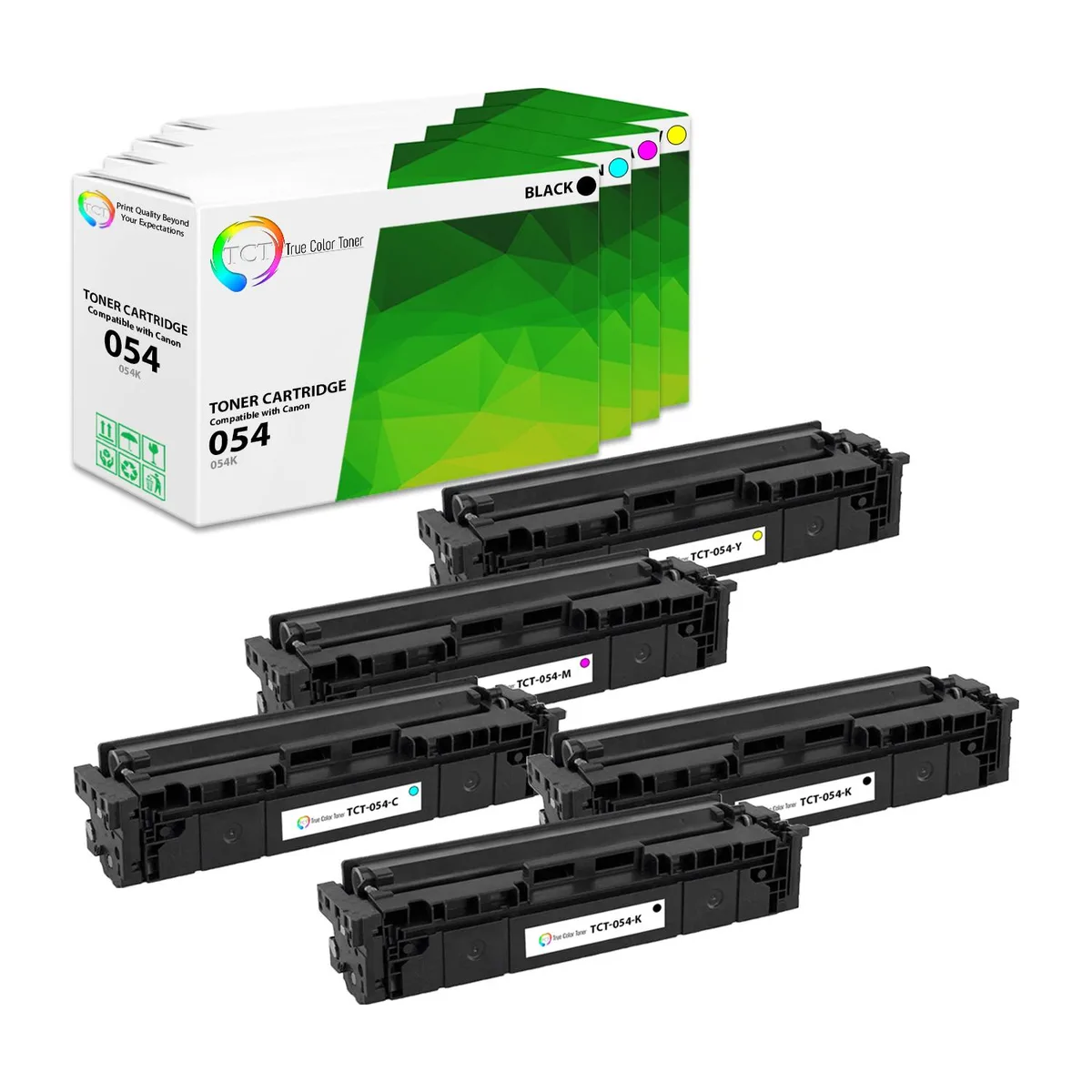 True Color Toner True Color Toner 054 5-pack toner cartridges 4 colours — product photo