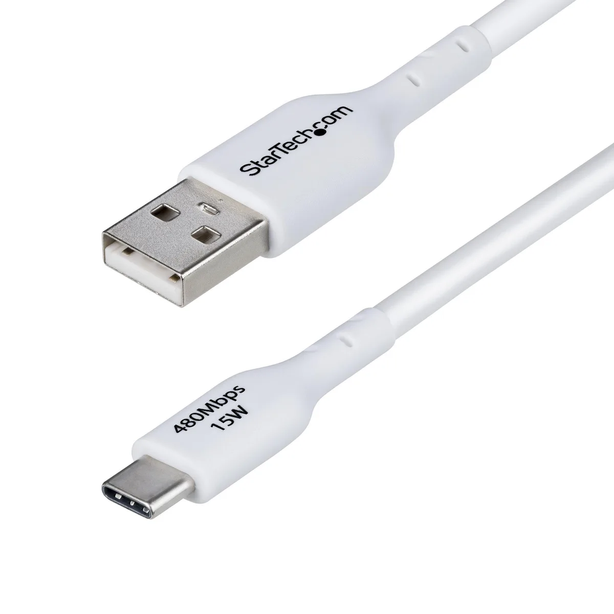 STARTECH STARTECH USB2AC10FWHE 10ft USB 2.0 A to C cable white — product photo