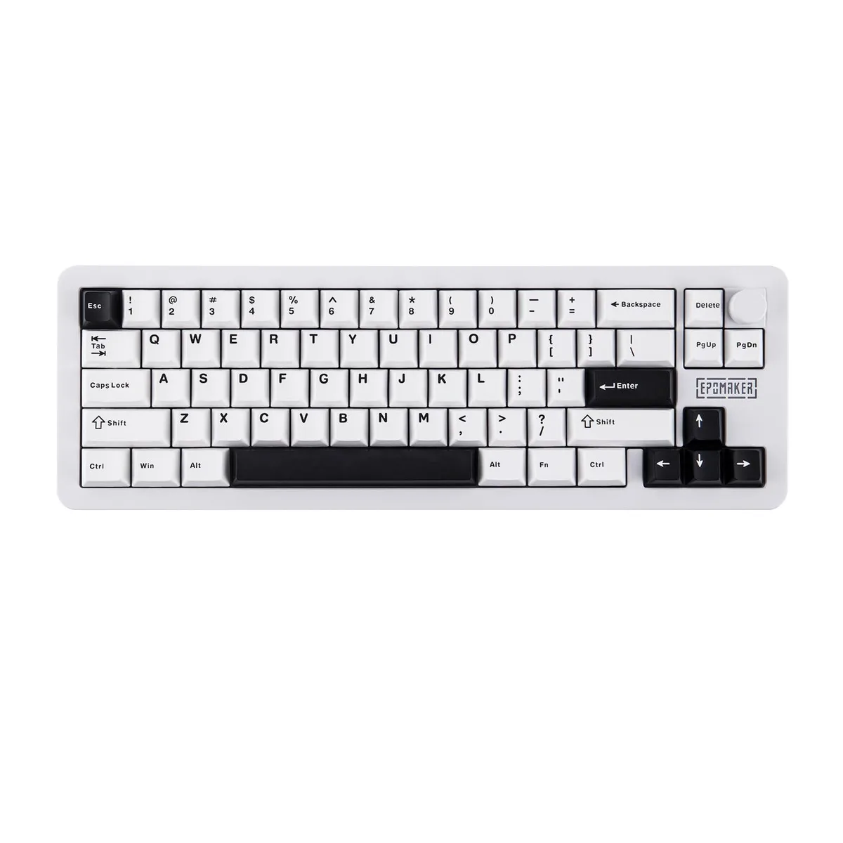 Epomaker Epomaker Galaxy68 65% Aluminum Gaming Keyboard (White, Wisteria Linear) — product photo