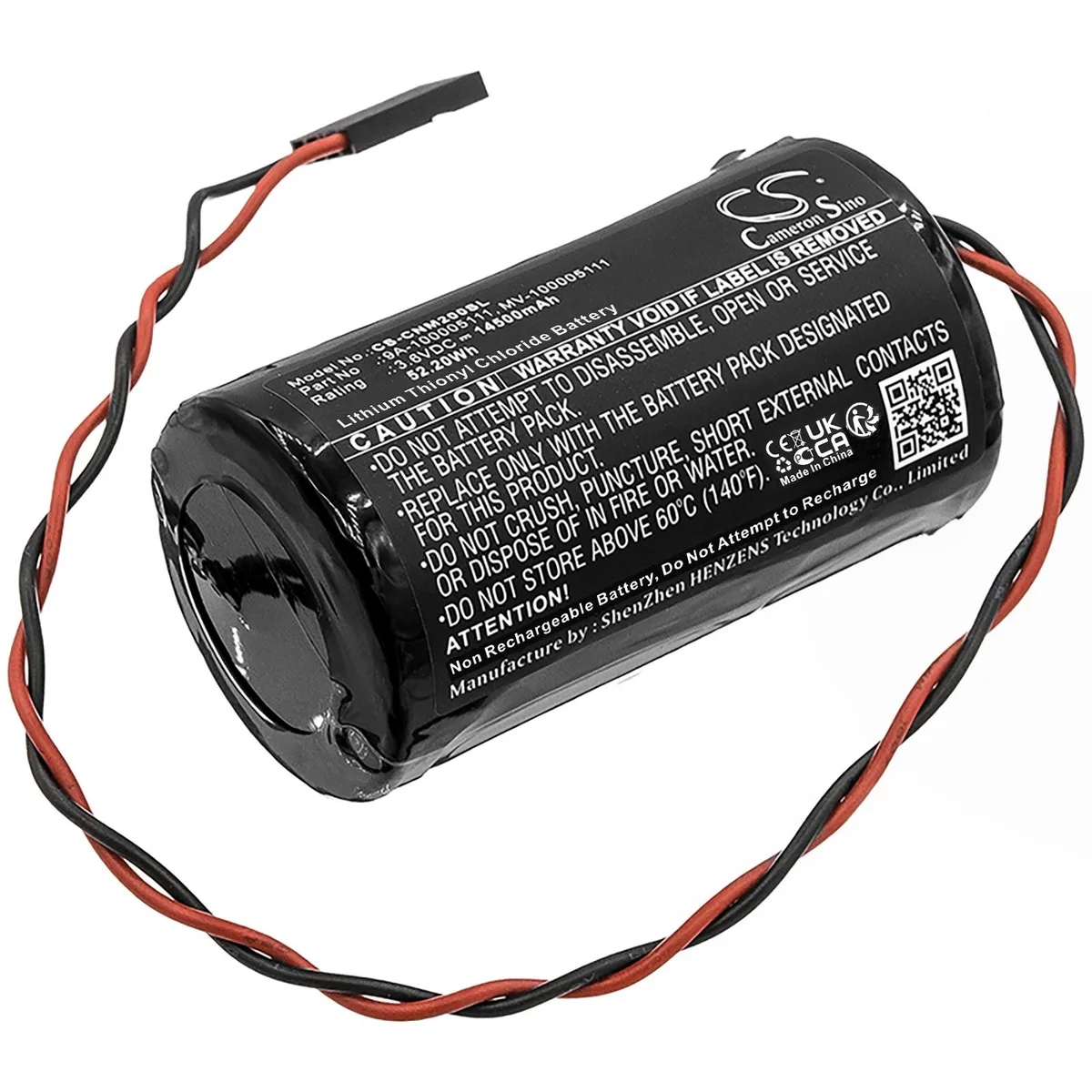 Cameron & Co Cameron & Co DS-CS-CNM200SL standard battery 3.6V 14.5 Ah Li-MnO2 Black — product photo