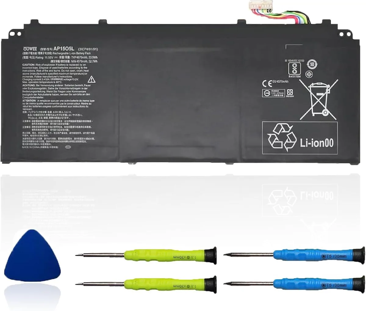 PISKEKAT PISKEKAT AP15O5L laptop battery 11.55V 53.9Wh — product photo