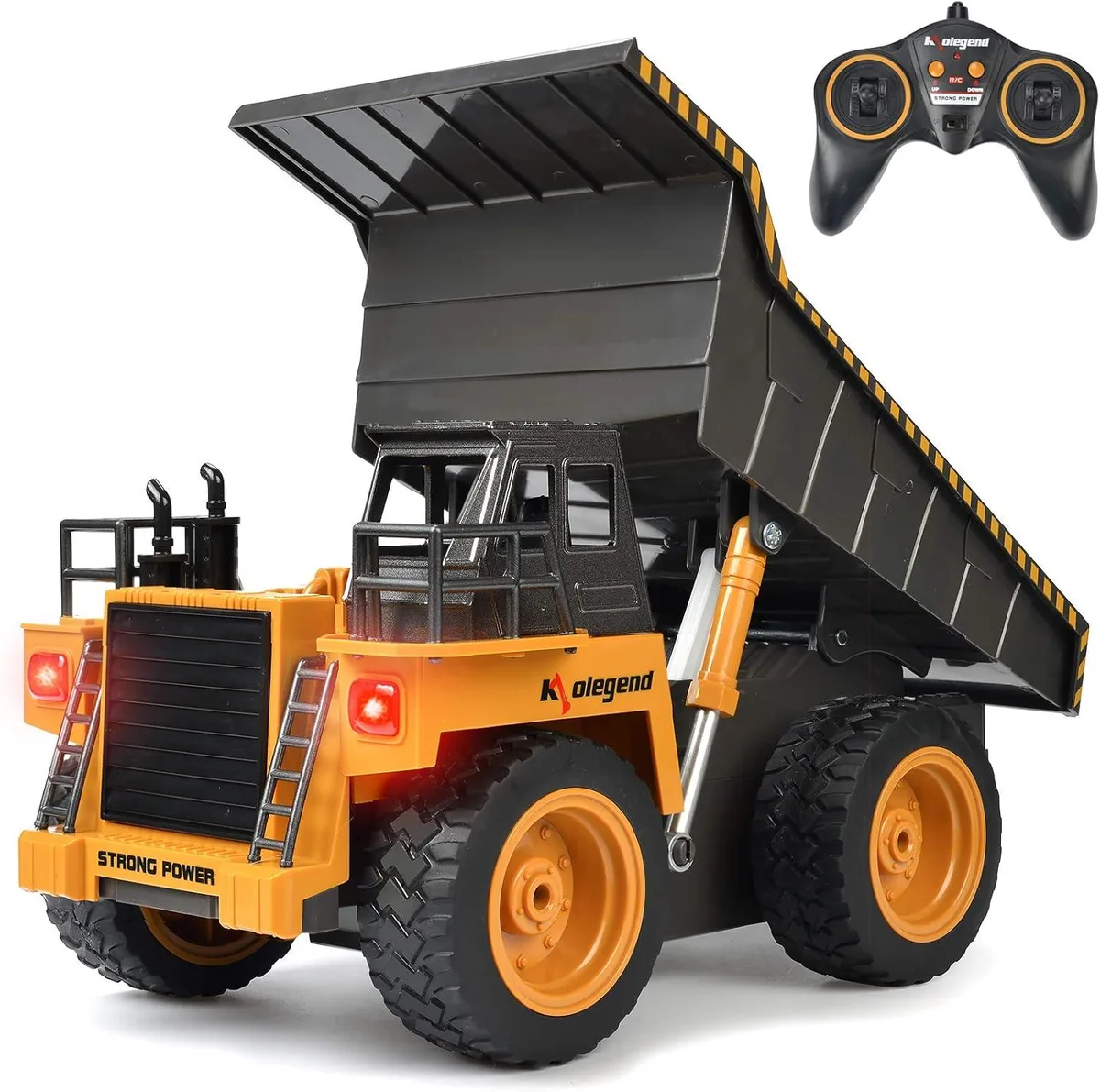 usbroway usbroway 2023 Upgraded Black Dump Truck RC Vehicle — product photo