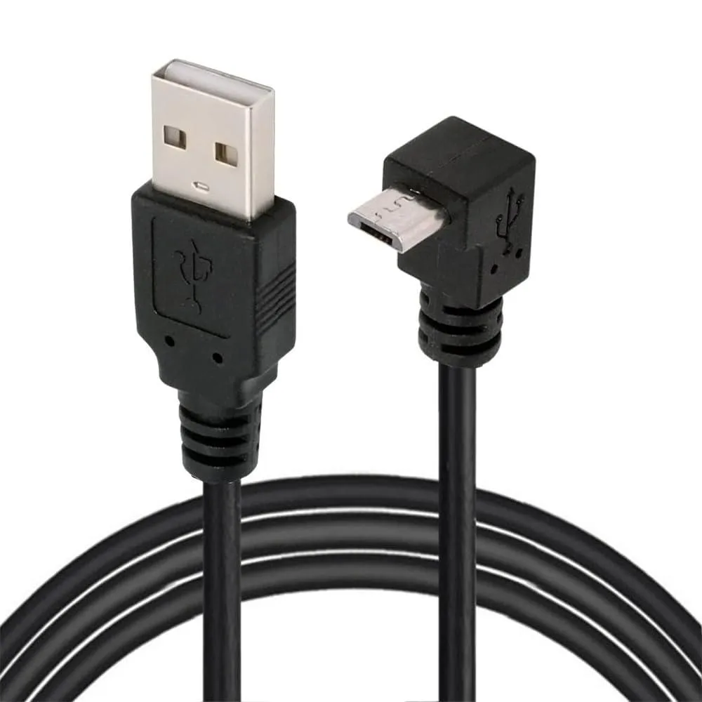 BUCIER BUCIER Up Angled 90 Degree Micro USB 2.0 to USB 2.0 Type-A Cable 50cm — product photo