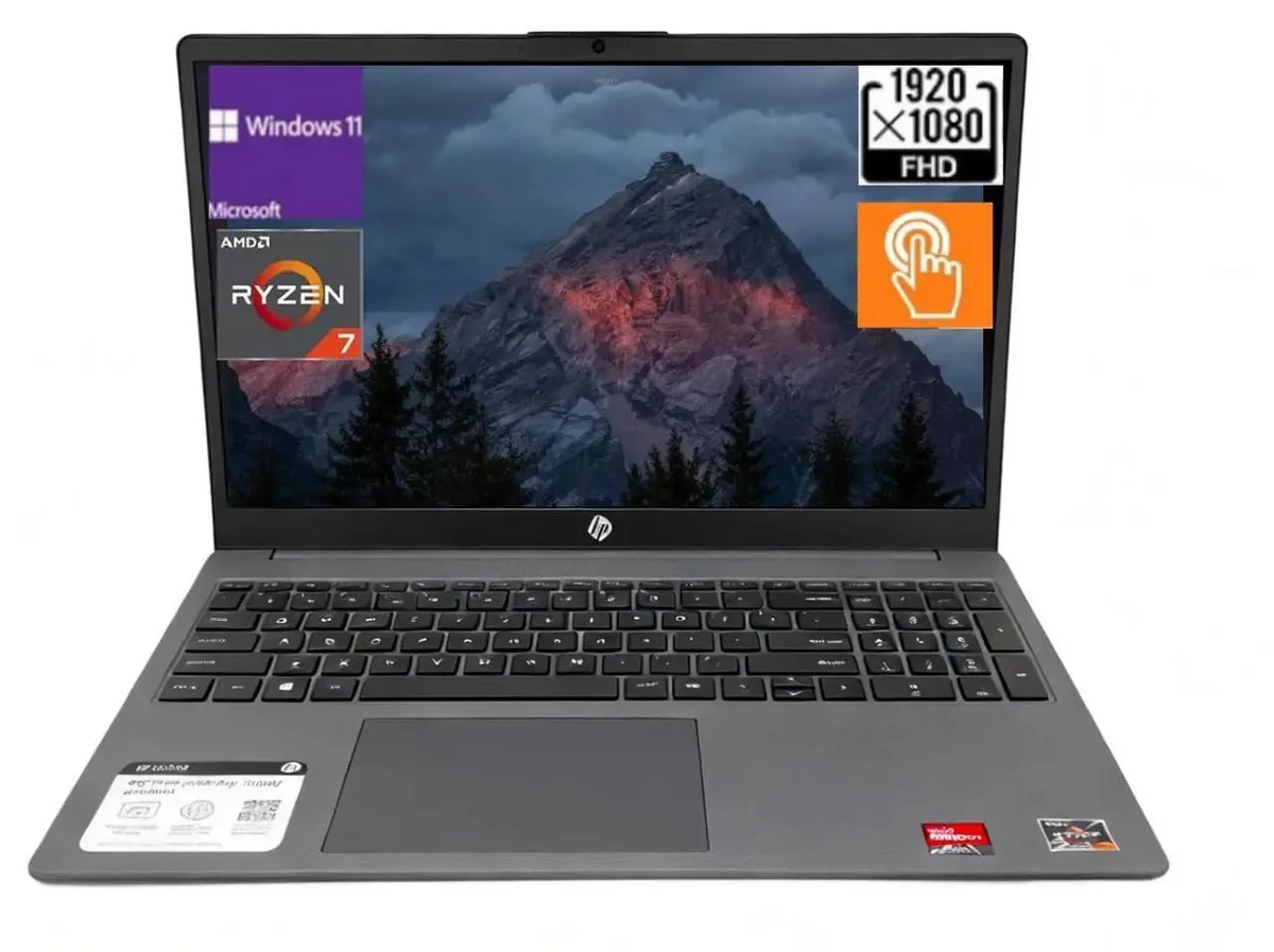 HP HP 15-fc0204nr laptop Ryzen 7 5825U 24GB 1TB touchscreen — product photo