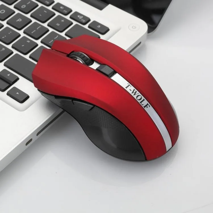 allentian allentian wireless mouse 2.4GHz 2000 DPI 5-button silent red — product photo