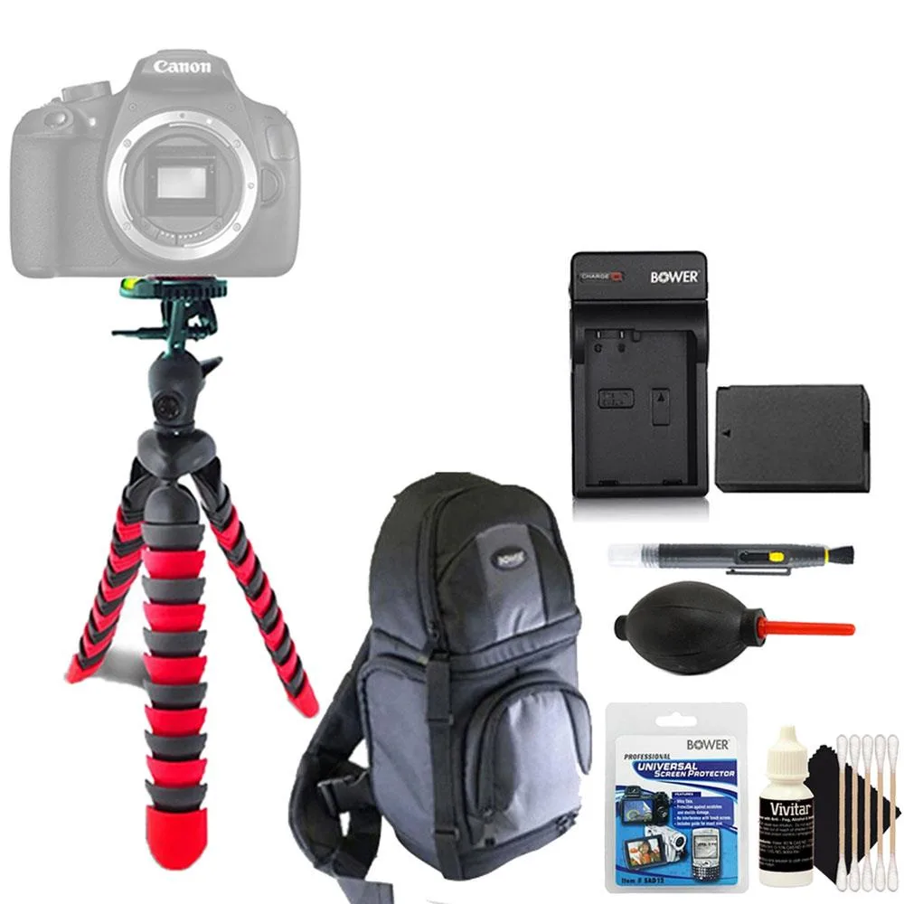 Vivitar Vivitar Flexible Tripod Kit with LP-E10 Battery, Screen Protector and Cleaning Set — product photo