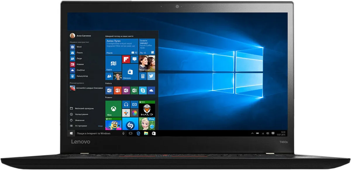 Lenovo Lenovo ThinkPad T460s i5-6200U 2.30GHz 8GB 192GB SSD 14" FHD — product photo