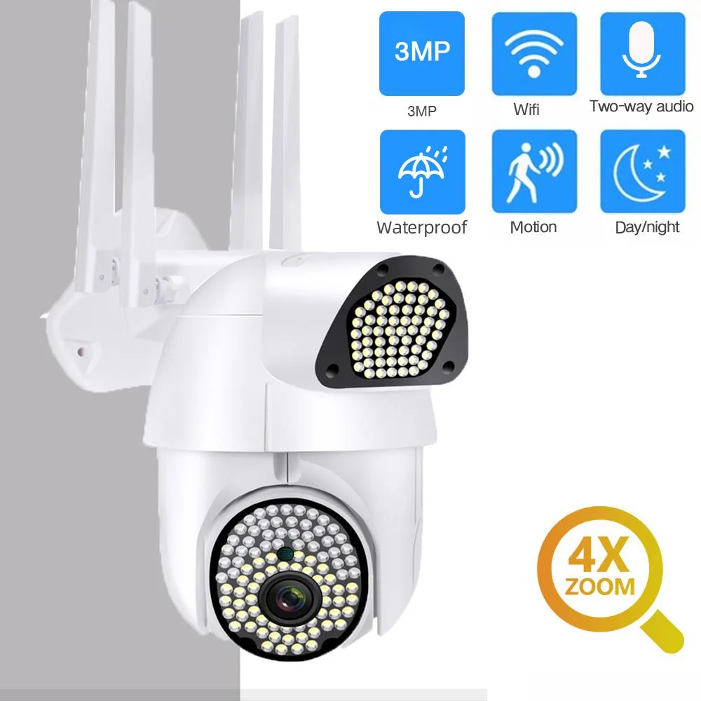 TROPRO TROPRO 3MP Dome IP Camera 135 LED Lights 360° Night Vision — product photo