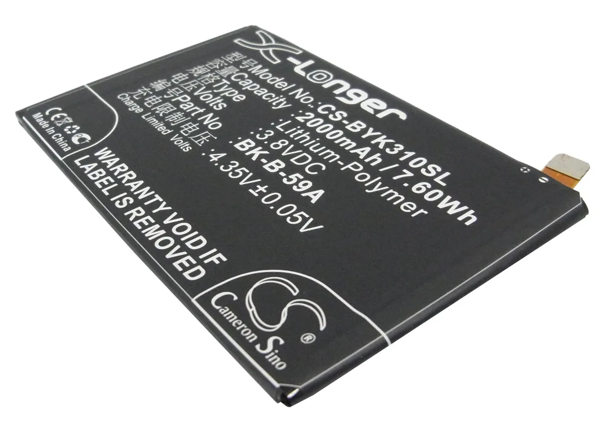 Cameron &amp; Co Cameron &amp; Co DS-CS-BYK310SL cell phone battery 3.8V 2000mAh — product photo