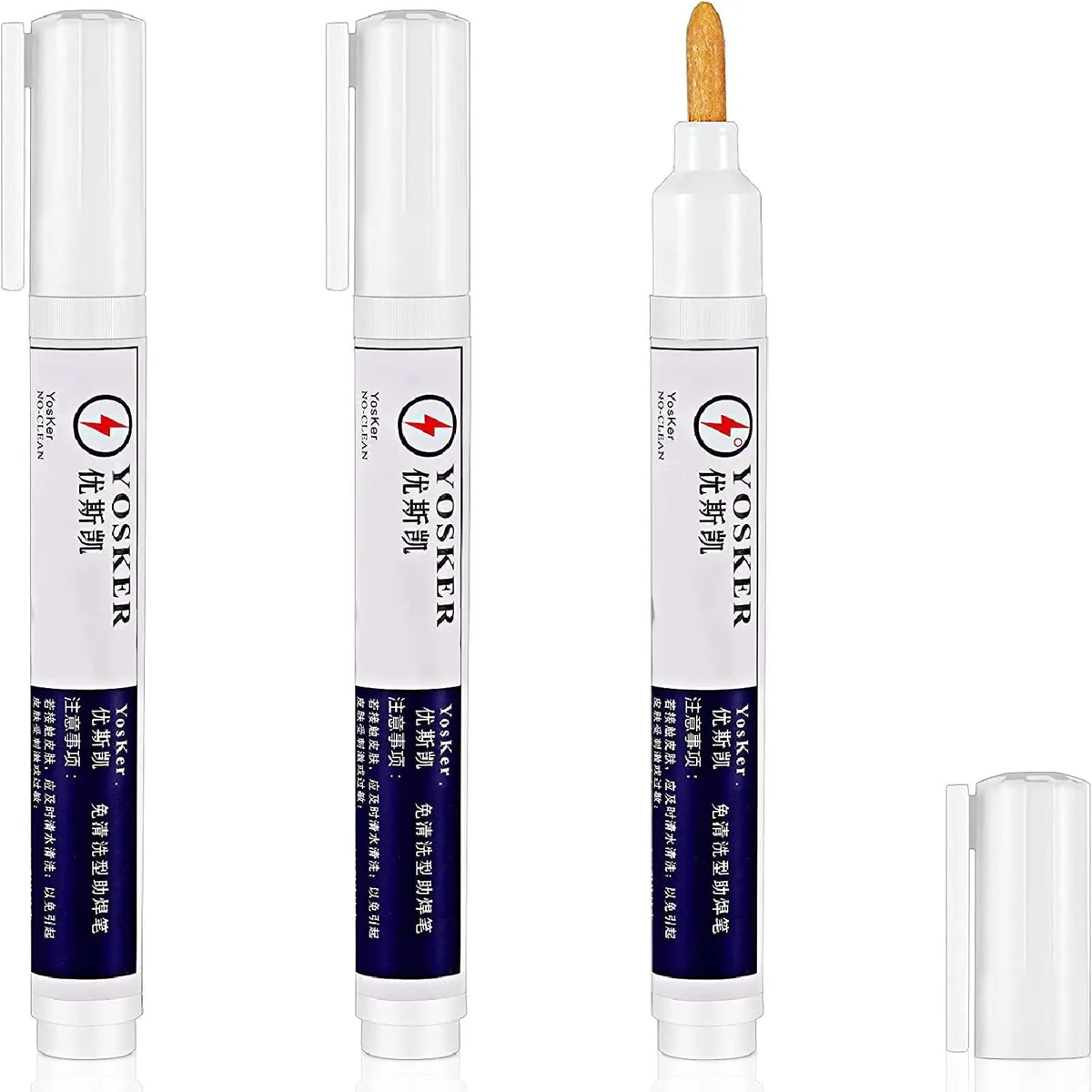  No Clean Soldering Pen Rosin 3 Pcs 5.6 inch — product photo