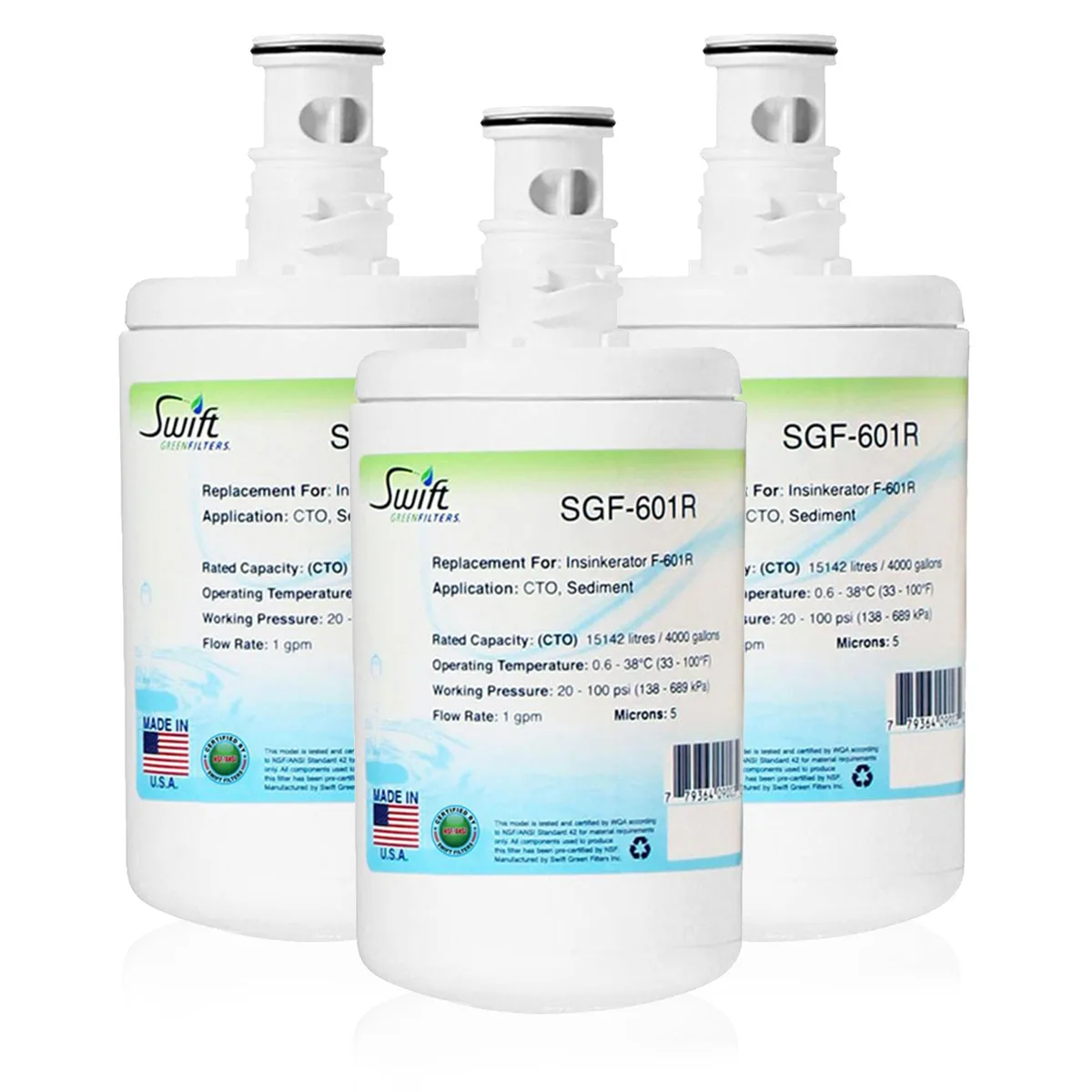 Swift Green Swift Green SGF-601R Water Filtration Cartridge White — product photo