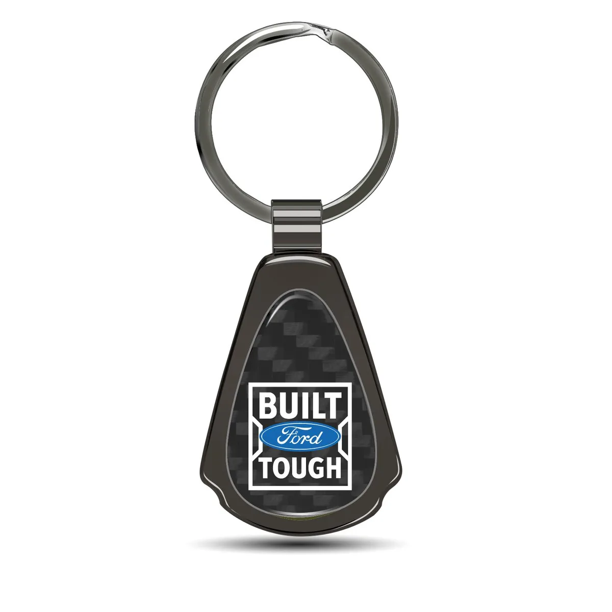 iPick Image, LLC iPick Image, LLC Ford Built-Ford-Tough Carbon Fiber Gunmetal Key Chain — product photo