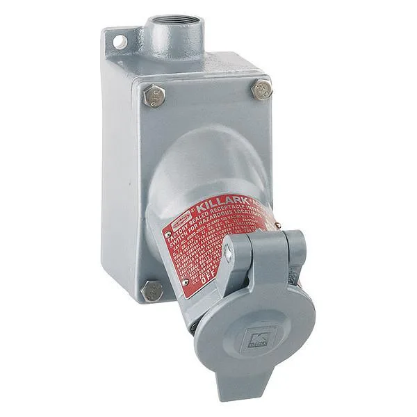 Killark Killark UGR5-20231QWWW straight blade plug 125V 20A 60Hz 1HP — product photo