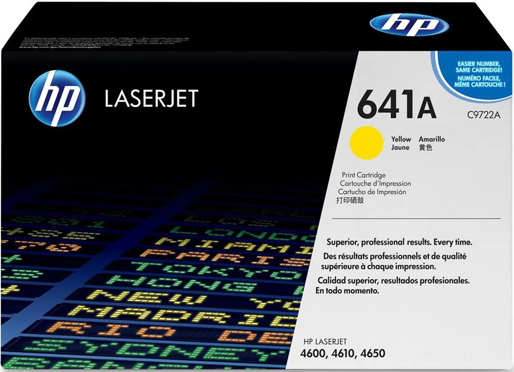 HP HP 641A (C9722A) Yellow Laser Toner Cartridge 8000 pages — product photo