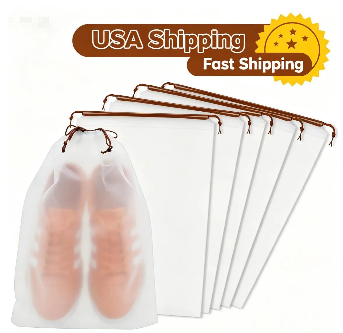None Continuous None Continuous Shoe Bags 15.7 x 11.8 in 5 Pack — product photo