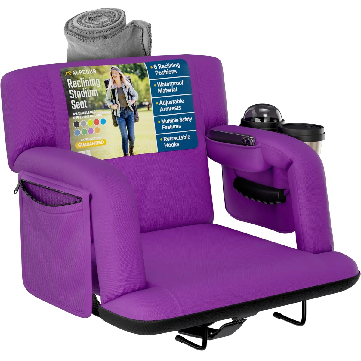 Alpcour Alpcour APC-RSSA-D Camp Chair Purple — product photo