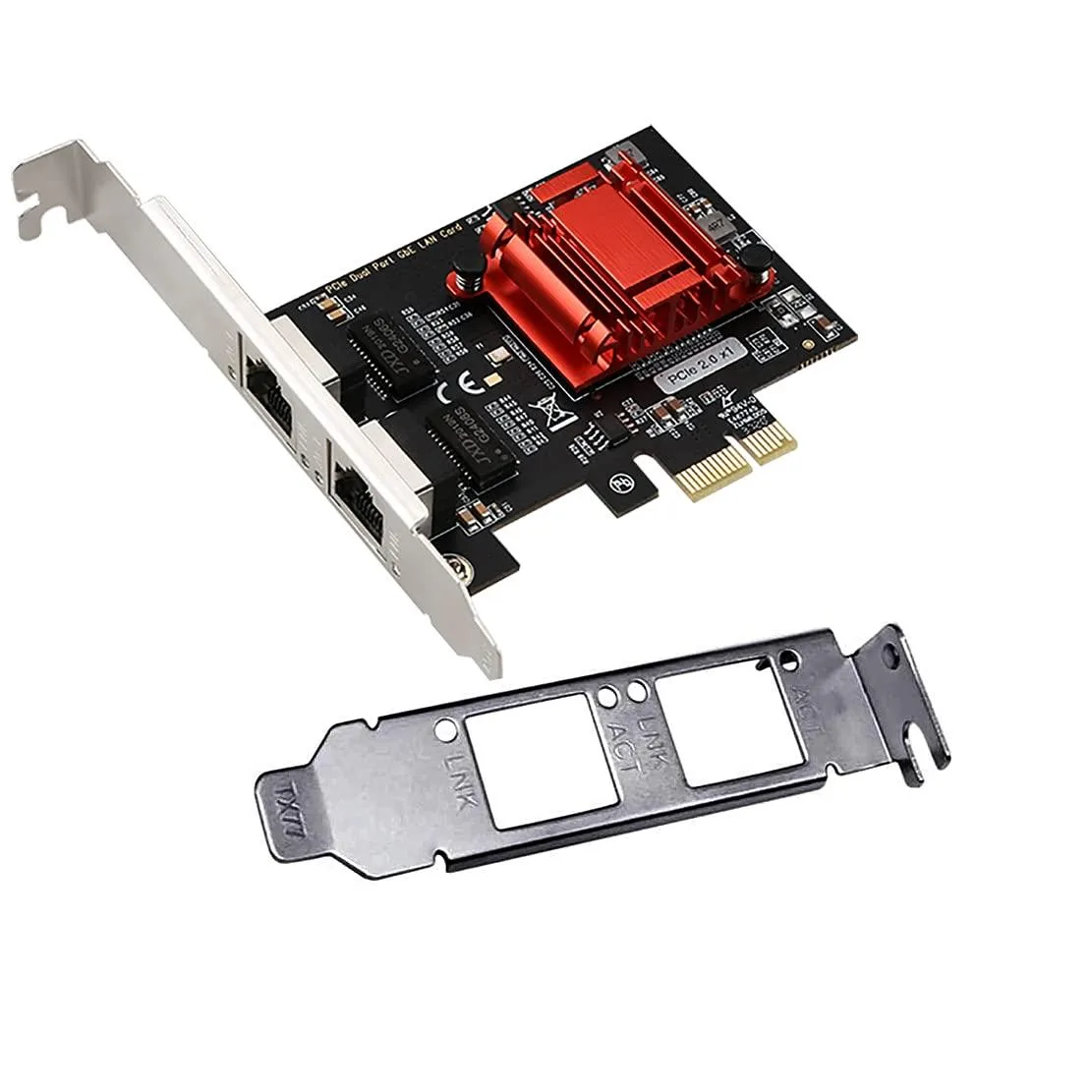  HP TXA094 Dual-Port PCIe Gigabit Network Card — product photo