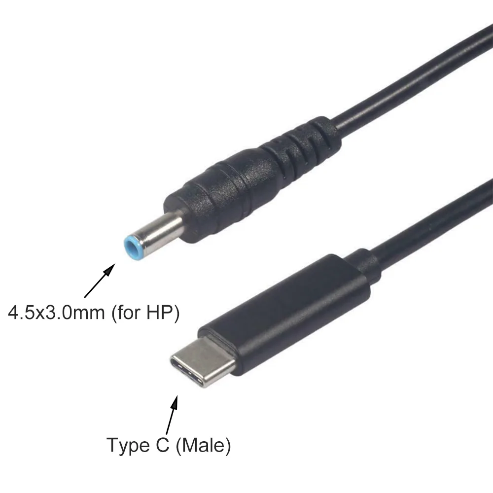 UTONDA Co., Ltd. UTONDA Co., Ltd. USB-C to HP 4.5x3.0mm PD Cable 1.5m 65W — product photo