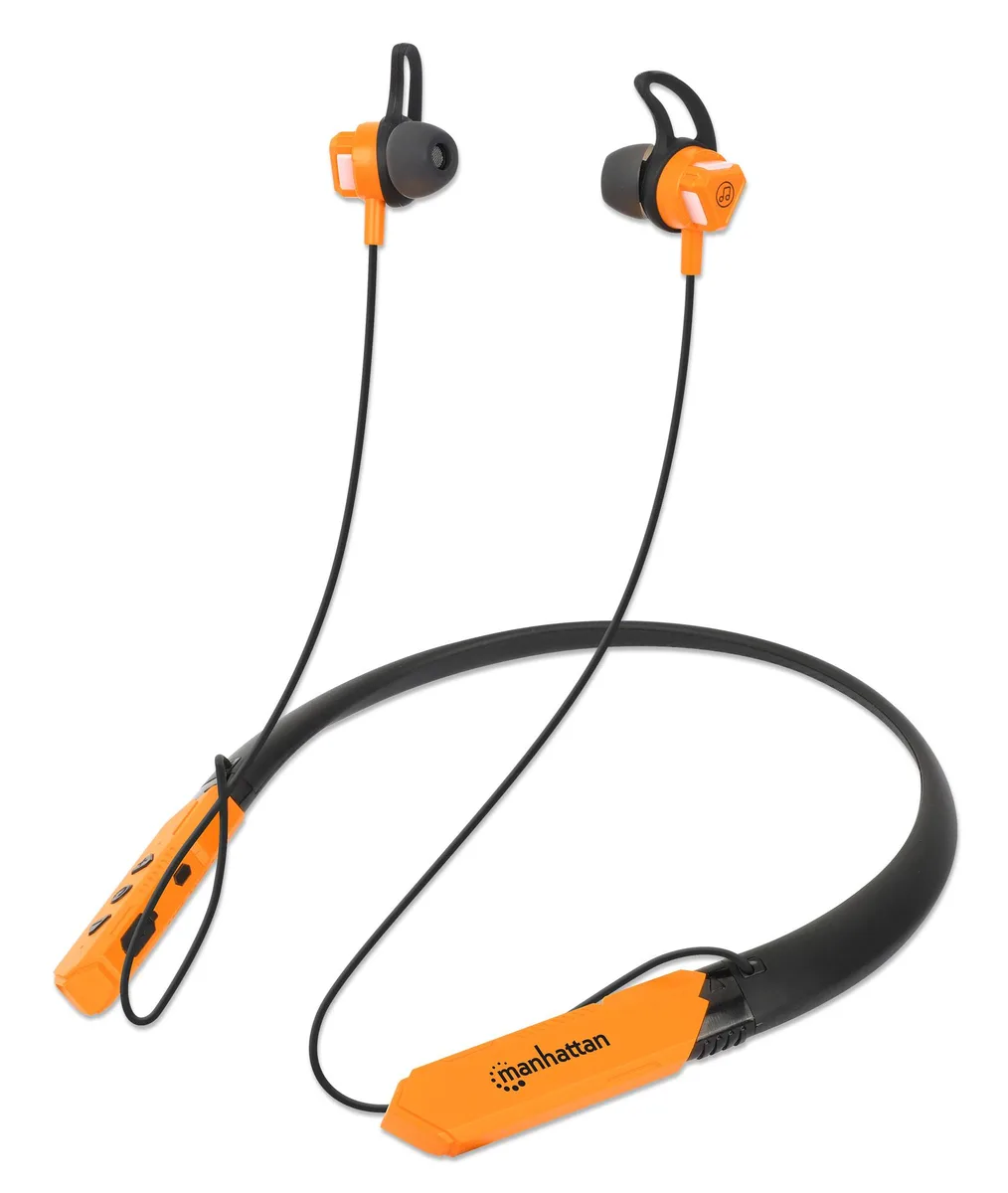 Manhattan Products Manhattan Products Bluetooth 5.2 Neckband Earbuds Green 15h IPX4 — product photo