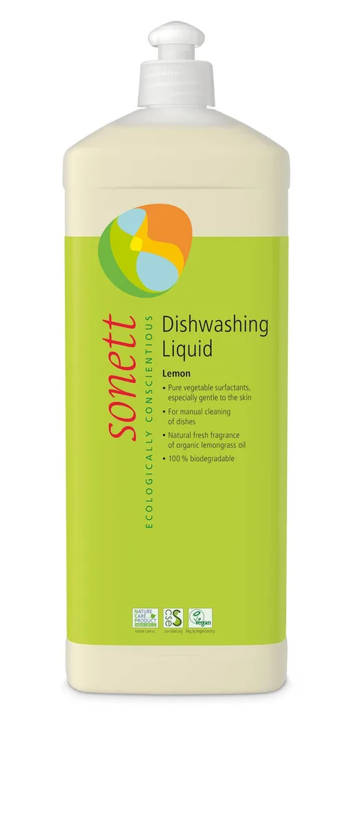 Clear 34 fl oz bottle with lemon-yellow liquid and a white cap