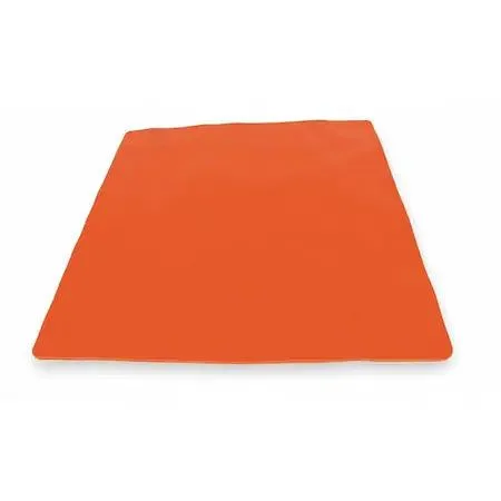 Orange urethane square drain seal eighteen inches by eighteen inches